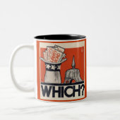 Welke? Liberty Bond WW1  Tweekleurige Koffiemok (Links)