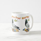 Welke manier is Thuis? Pigeon Art Koffiemok (Voorkant rechts)