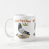Welke manier is Thuis? Pigeon Art Koffiemok (Links)