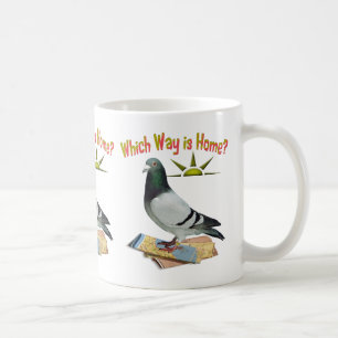Welke manier is Thuis? Pigeon Art Koffiemok