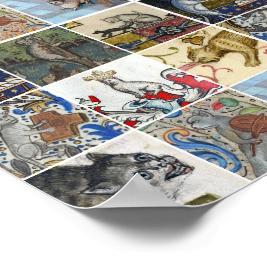 Welke middeleeuwse kat ben jij vandaag? poster (Hoek)