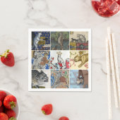 Welke middeleeuwse kat ben jij vandaag? servet (Insitu)