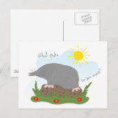 Welke mol wil je? briefkaart (Voorkant / Achterkant)