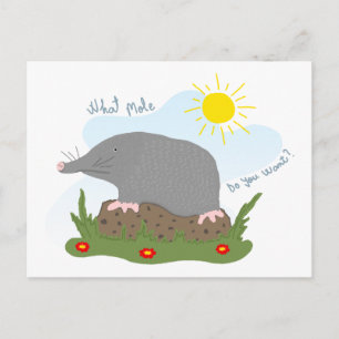 Welke mol wil je? briefkaart