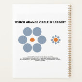 Welke Oranje cirkel is groter? Ebbinghaus Illusion Planner (Achterkant)
