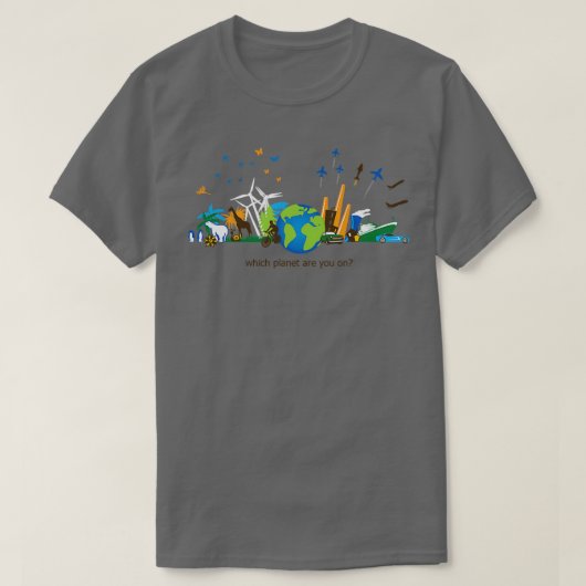 Welke planeet bent u op versie t-shirt (Design voorkant)