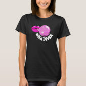 Welke Pop Lips Bubble Gum Onzorgvuldige houding T-shirt (Voorkant)