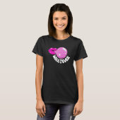 Welke Pop Lips Bubble Gum Onzorgvuldige houding T-shirt (Voorkant volledig)