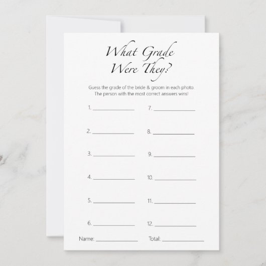 Welke rang waren ze minimalistische Vrijgezellenfe Kaart (Voorkant)