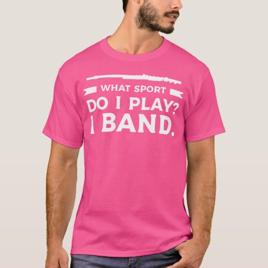 Welke sport speel ik in de band fluitist t-shirt (Voorkant)