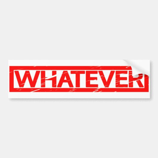 Welke Stempel Bumpersticker (Voorkant)