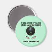 Welke stijl van muziek past gazon bowlers, magneet (Voorkant / Achterkant)