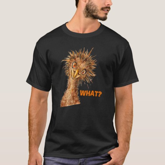 Welke struisvogel brutale vogel t-shirt (Voorkant)
