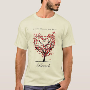 Welke tak ben jij?" Aangepaste stamboom T-shirt