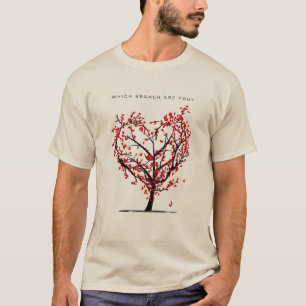 Welke tak ben jij?" Aangepaste stamboom T-shirt