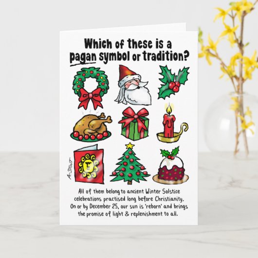 Welke van deze is Pagan? - Kaart (Gele Bloem)