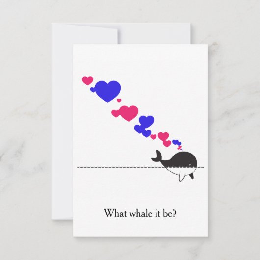 Welke walvis zou het zijn? kaart (Voorkant)