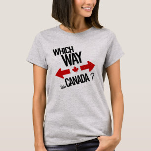 Welke weg naar Canada — - Politiek — T-shirt