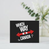 Welke weg naar Canada — wit - - - Briefkaart (Staand voorkant)