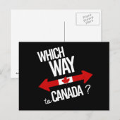 Welke weg naar Canada — wit - - - Briefkaart (Voorkant / Achterkant)