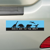 Welke weg naar de Ark? Bumpersticker (Op auto)
