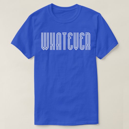 Welke witte tekst dan ook t-shirt (Design voorkant)