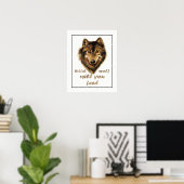 Welke Wolf ga je eten? Motivatie prijsopgave Poster (Thuiskantoor)