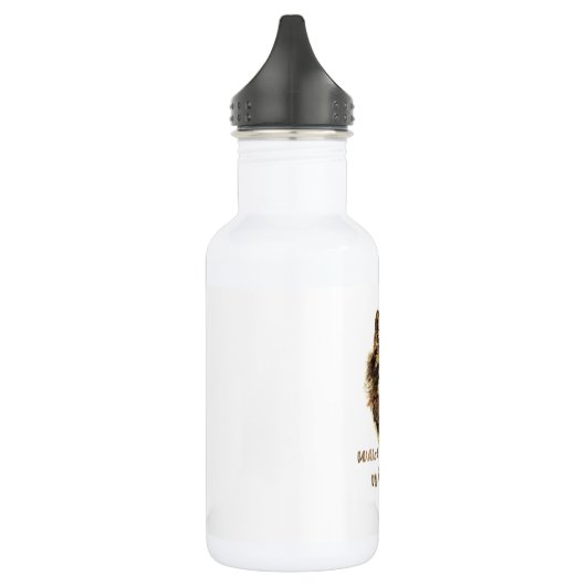 "Welke wolf zal je voeden" Inspirerend Wolf Art Waterfles (Links)