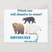 Welke zal er in de waterpolarenchemie oplossen? briefkaart (Voorkant)