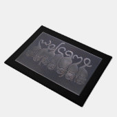 Welkom, 18 x 24-inch deurmat/kat deurmat (Schuin)
