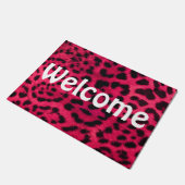 Welkom, 18 x 24-inch deurplaat/Cheetah-printer Deurmat (Schuin)