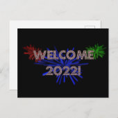 welkom 2022 ! briefkaart (Voorkant / Achterkant)