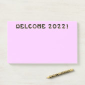 welkom 2022! post-it® notes (Op bureau)