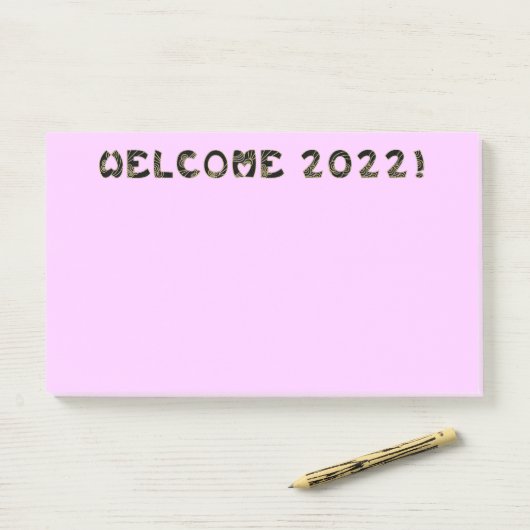 welkom 2022! post-it® notes (Op bureau)