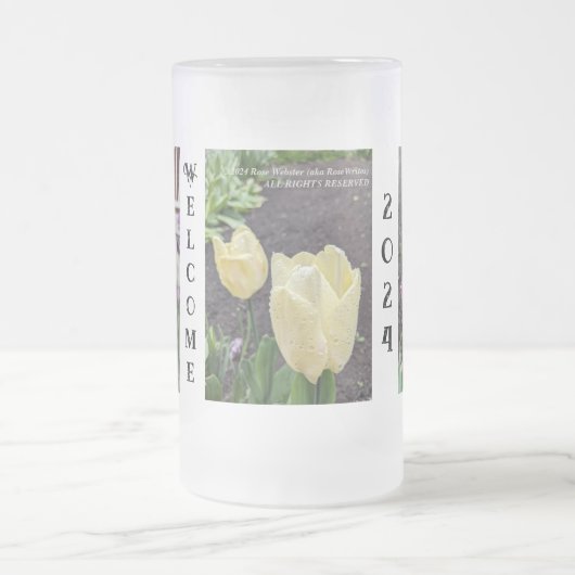 Welkom 2024 Frosted Mok van RoseWrites (Center)