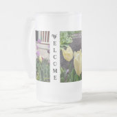Welkom 2024 Frosted Mug van RoseWrites Matglas Bierpul (Voorkant links)