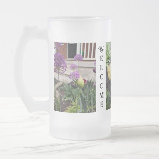 Welkom 2024 Frosted Mug van RoseWrites Matglas Bierpul (Links)