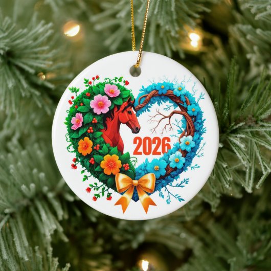 Welkom 2026 keramisch ornament (Boom)