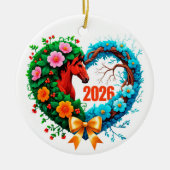 Welkom 2026 keramisch ornament (Voorkant)