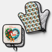 Welkom 2026 ovenwant & pannenlap set (Voorkant / Achterkant)