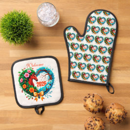 Welkom 2026 ovenwant & pannenlap set