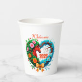 Welkom 2026 papieren bekers (Voorkant)