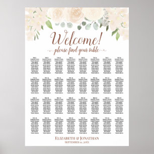 Welkom! 32 Tafel Bleek Perzik Bloemstuk Stoelenkaa Poster