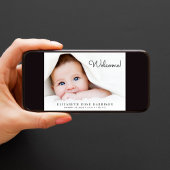 Welkom 3 Fotocollage Baby Geboorte Aankondiging