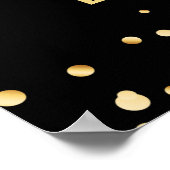 Welkom, 50 en Fabulous Black & Gold Welkom, dag Poster (Hoek)