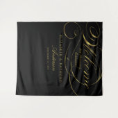 Welkom 50-jarig jubileum Elegante zilveren script Wandkleed (Voorkant (horizontaal))