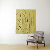 Welkom 50e Jubileum Elegant Silver Script Wandkleed (In situ)