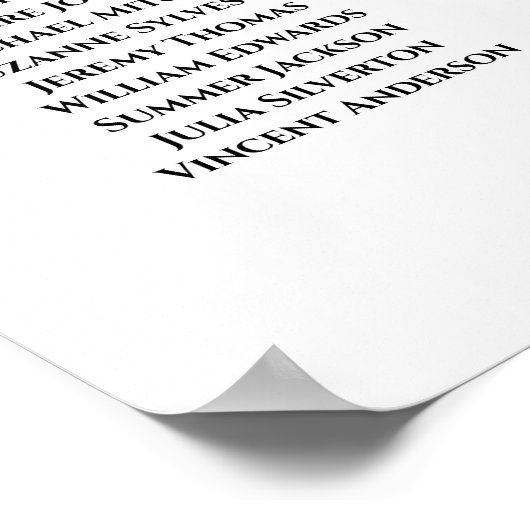 Welkom! 8 Tabellavender Rozen Boho-stoelenkaart Poster (Hoek)