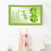 Welkom 90th Birthday Number Pattern - Green/White Spandoek (Insitu)
