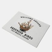 Welkom aan boord Bootnaam Anker Deurmat (Schuin)